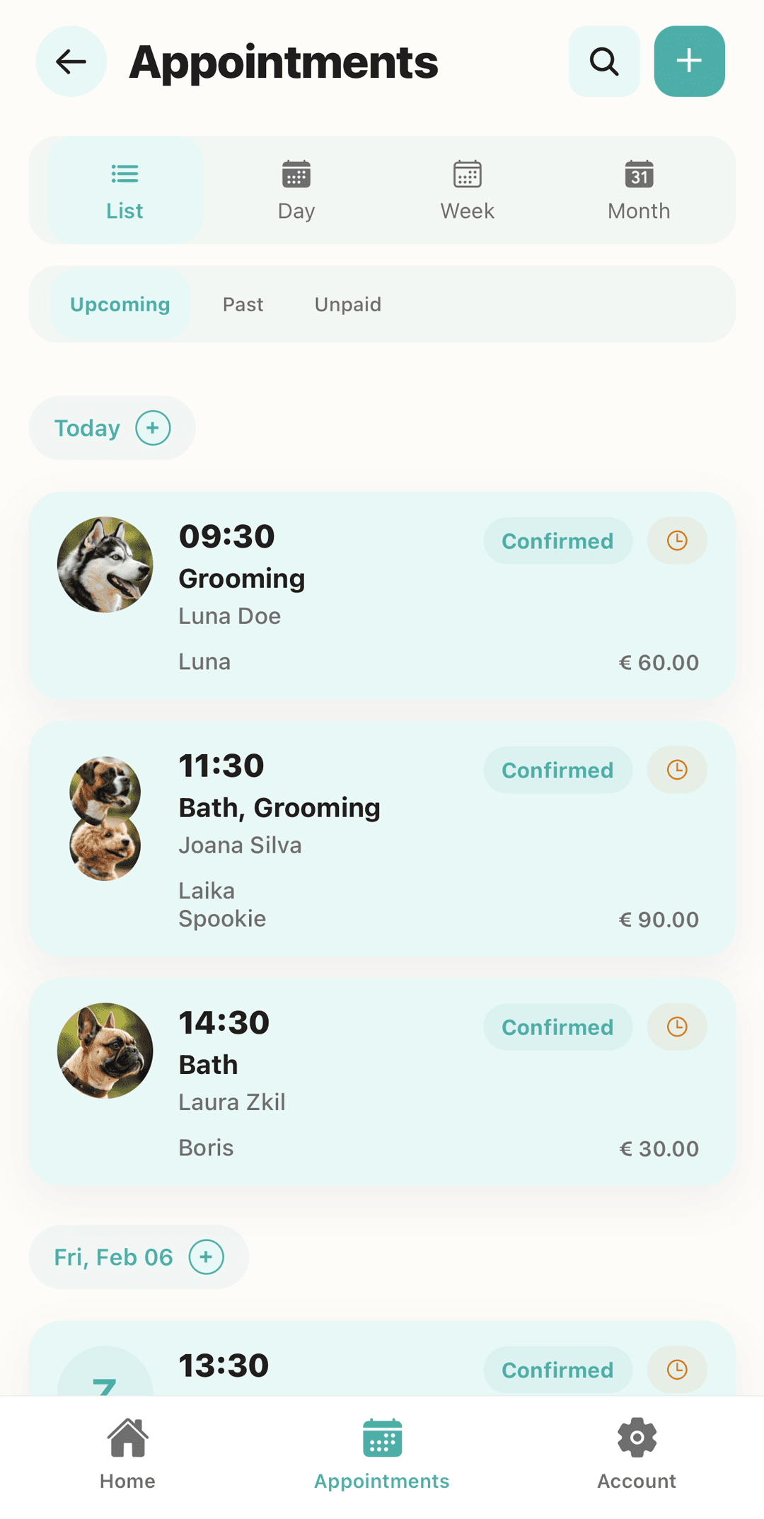 App - Lista de marcações